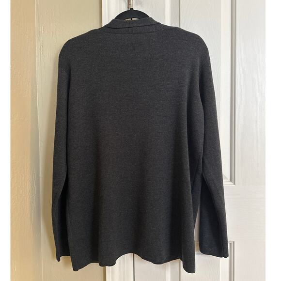 Eileen Fisher 100% Merino Wool Italian‎ Yarn Cardigan Medium AS IS - Picture 3 of 7